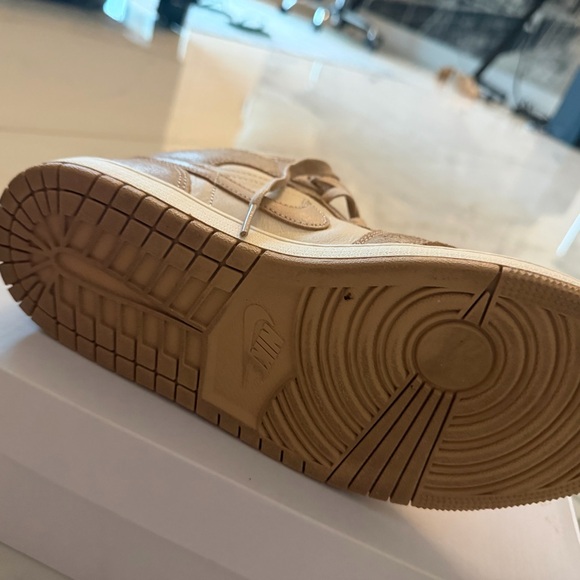 Jordan High-Top Sneaker in Beige and Cream - Picture 2 of 6